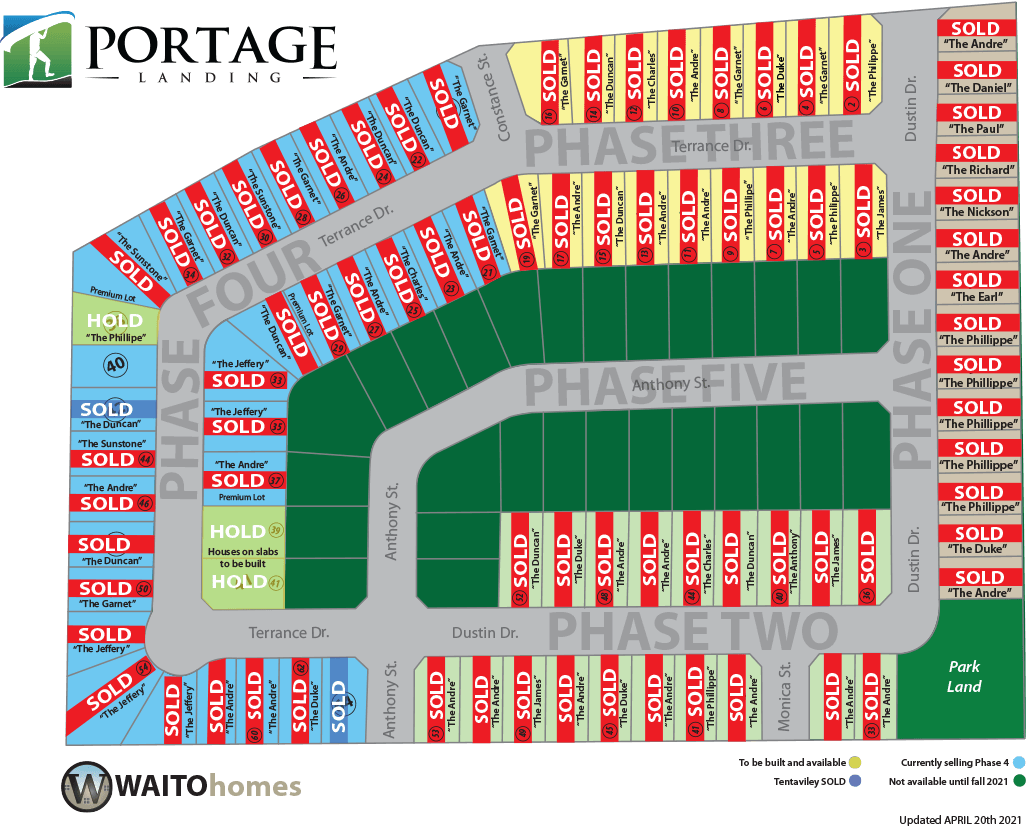 Subdivision plan (April 20, 2021)